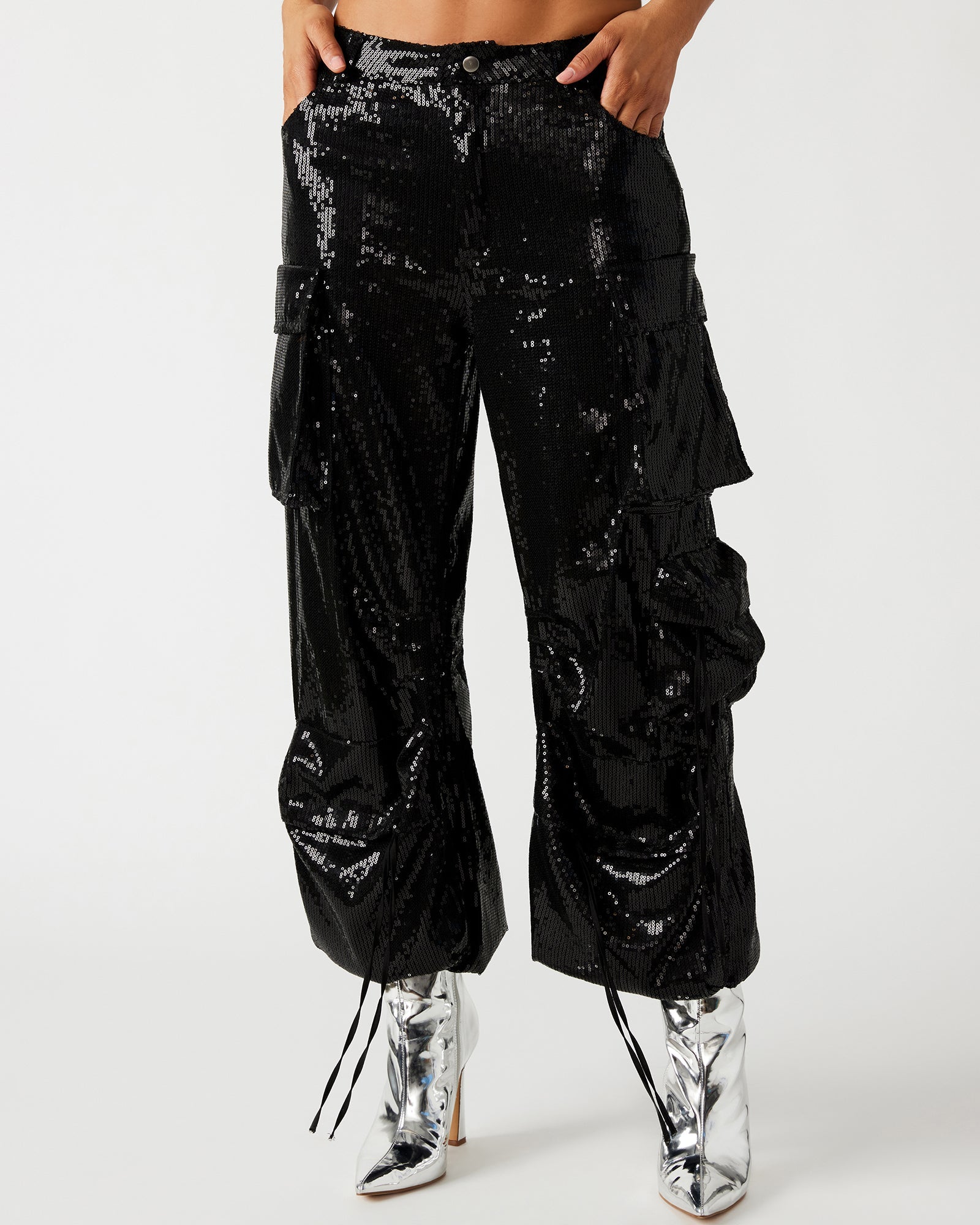 DUO SEQUIN PANT BLACK - SM REBOOTED - Image 3