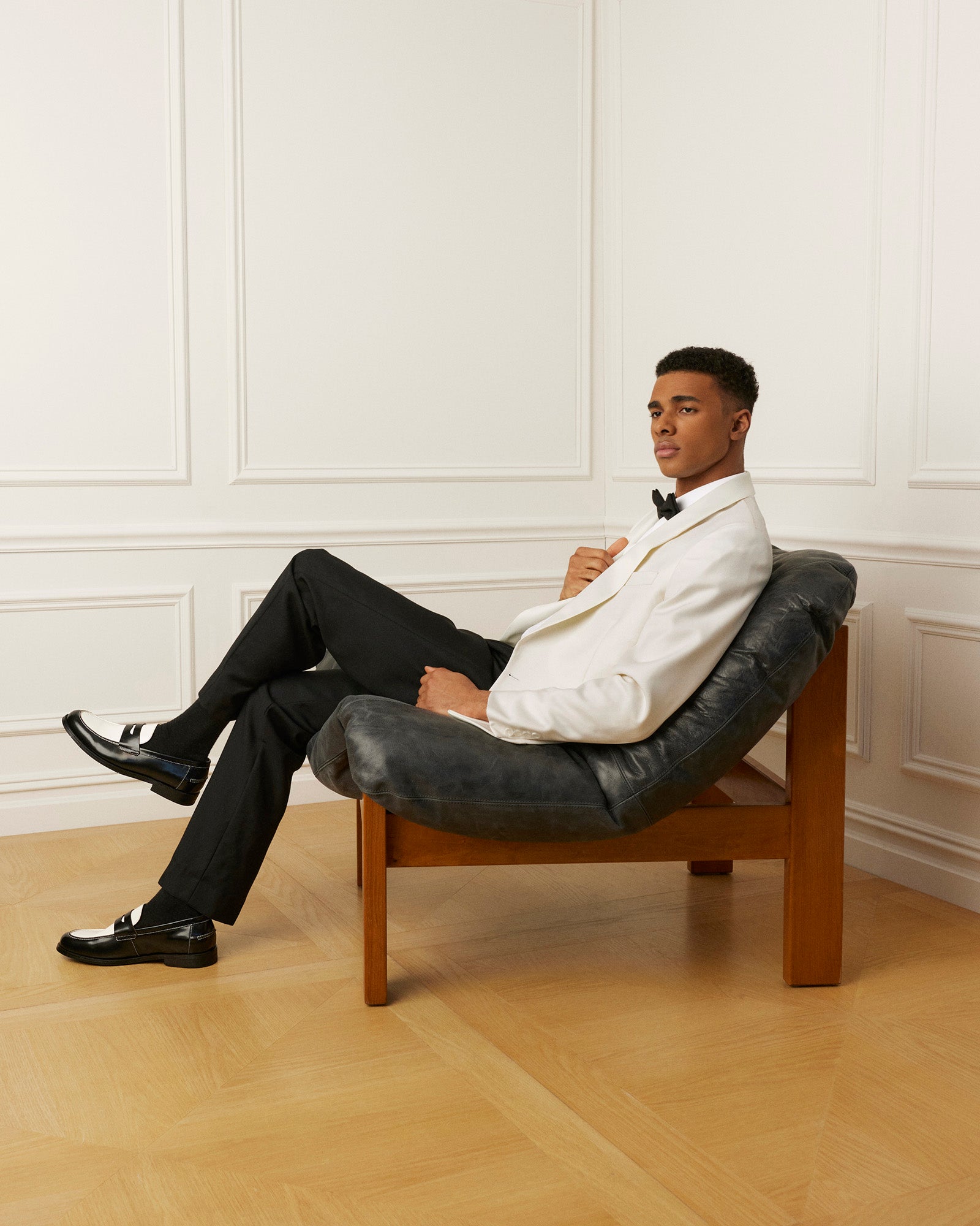 NATAN BLACK/WHITE LEATHER - Image 8