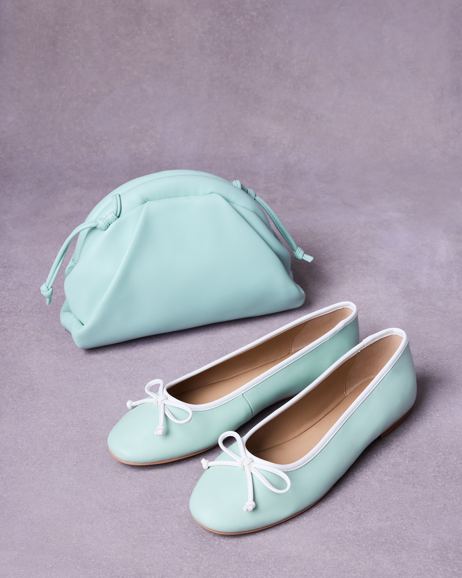 VIXEN FLAT AND HAILEE BAG PISTACHIO BUNDLE