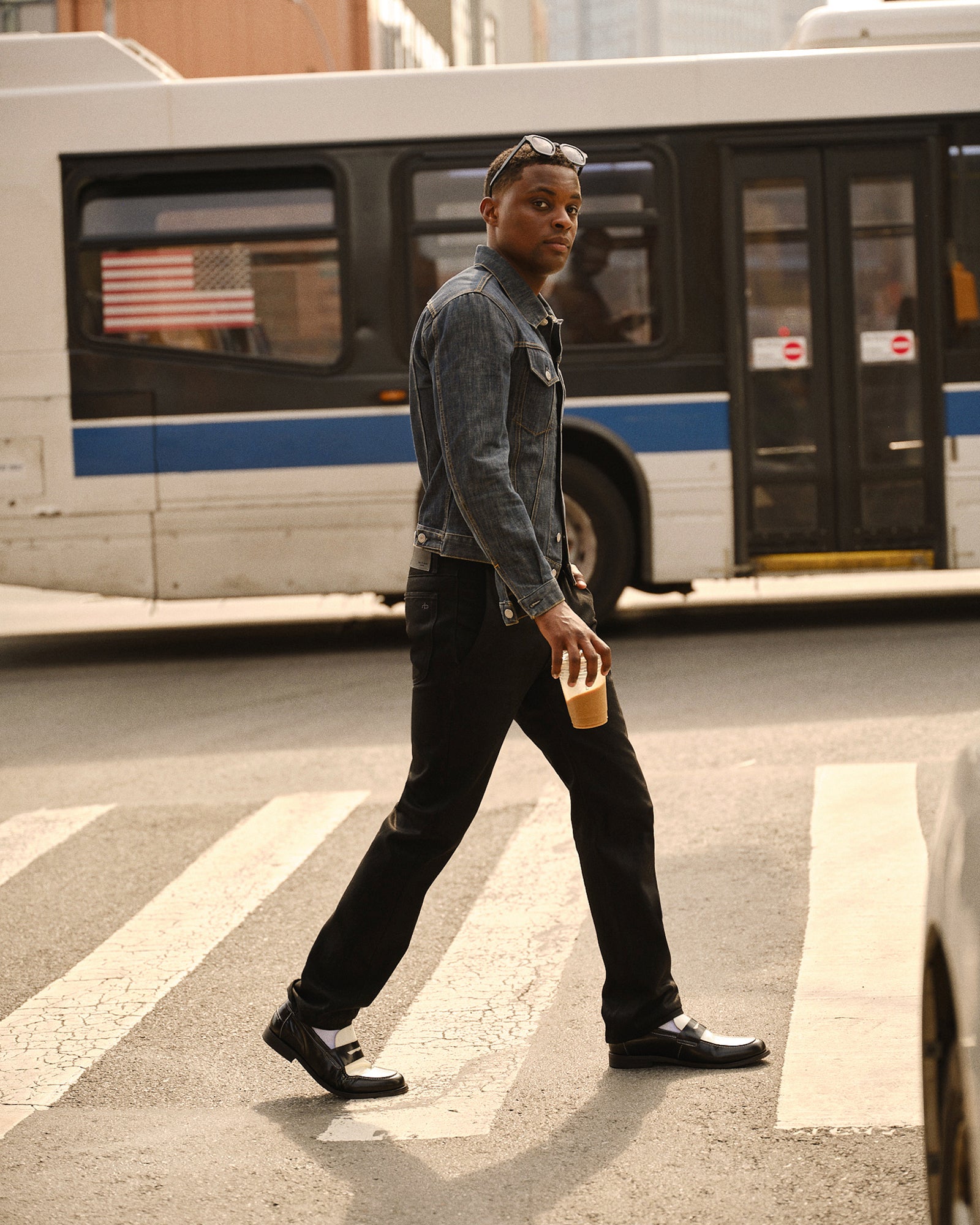 NATAN BLACK/WHITE LEATHER - Image 7