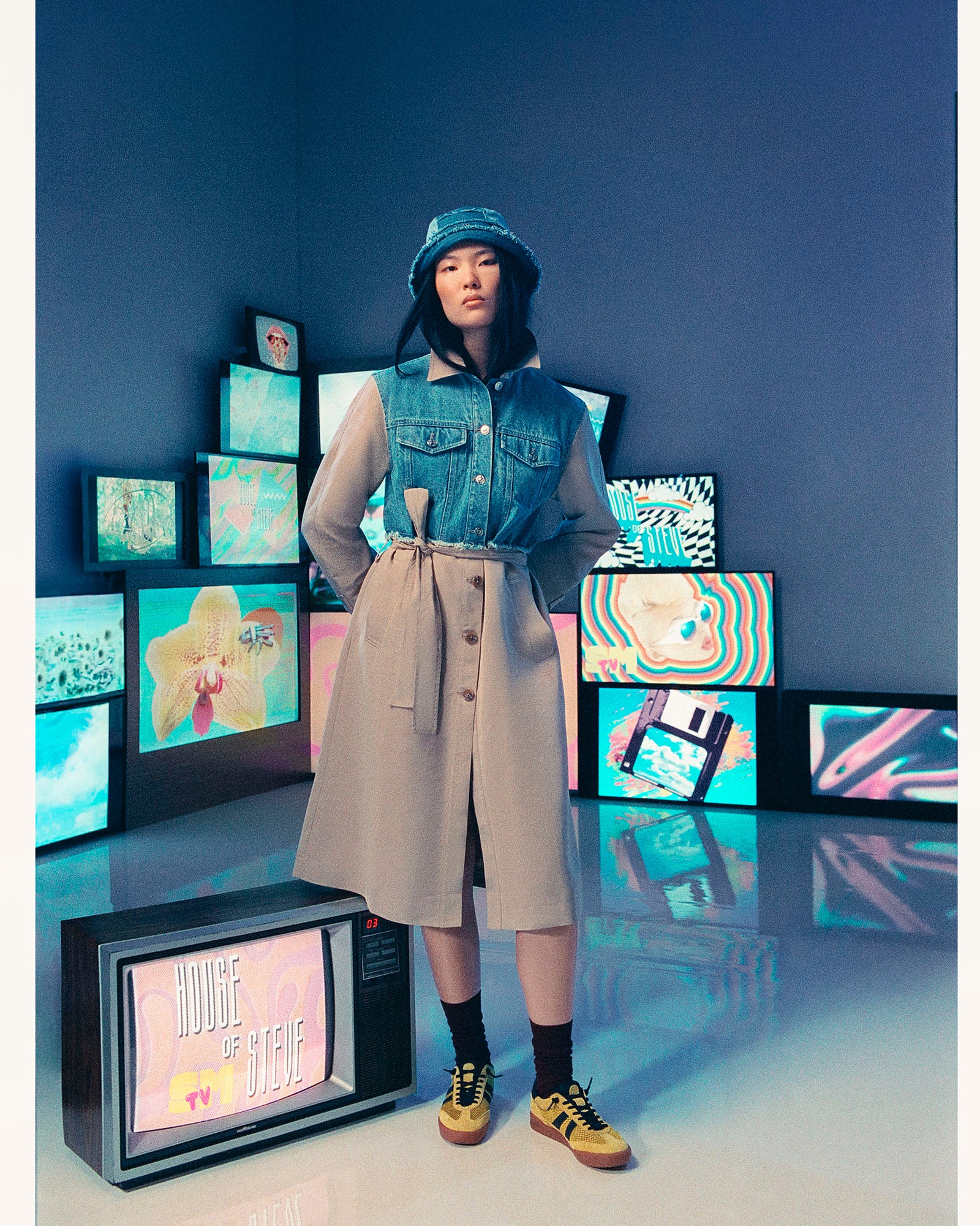 SORAYA COAT DENIM MULTI - Image 6