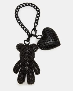 TEDDY BAG CHARM BLACK