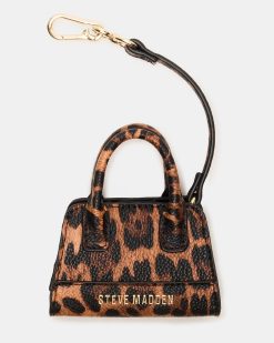 MICRO TOTE BAG CHARM LEOPARD
