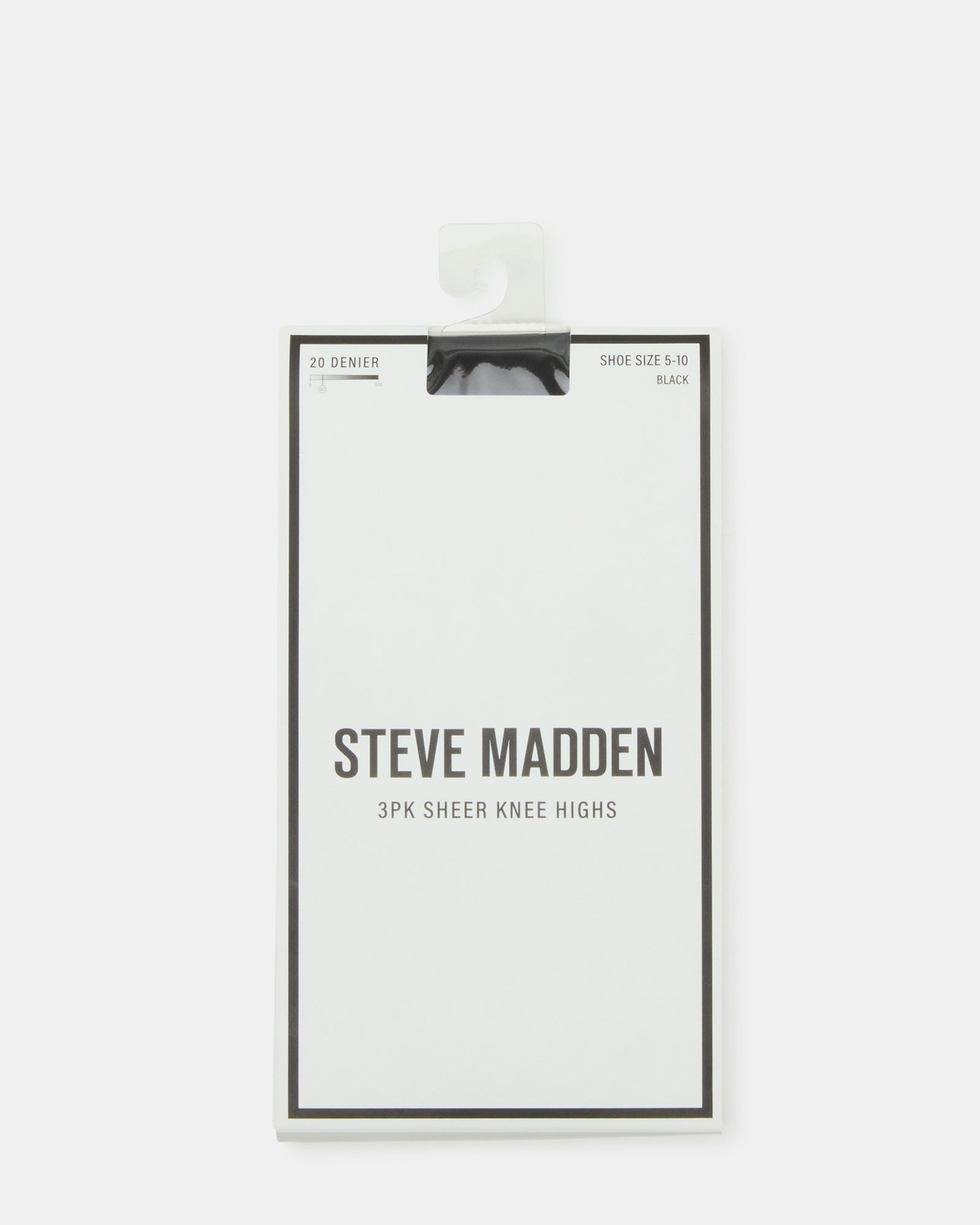 3 PACK SHEER KNEE HIGH SOCKS MESH BLACK - Image 2