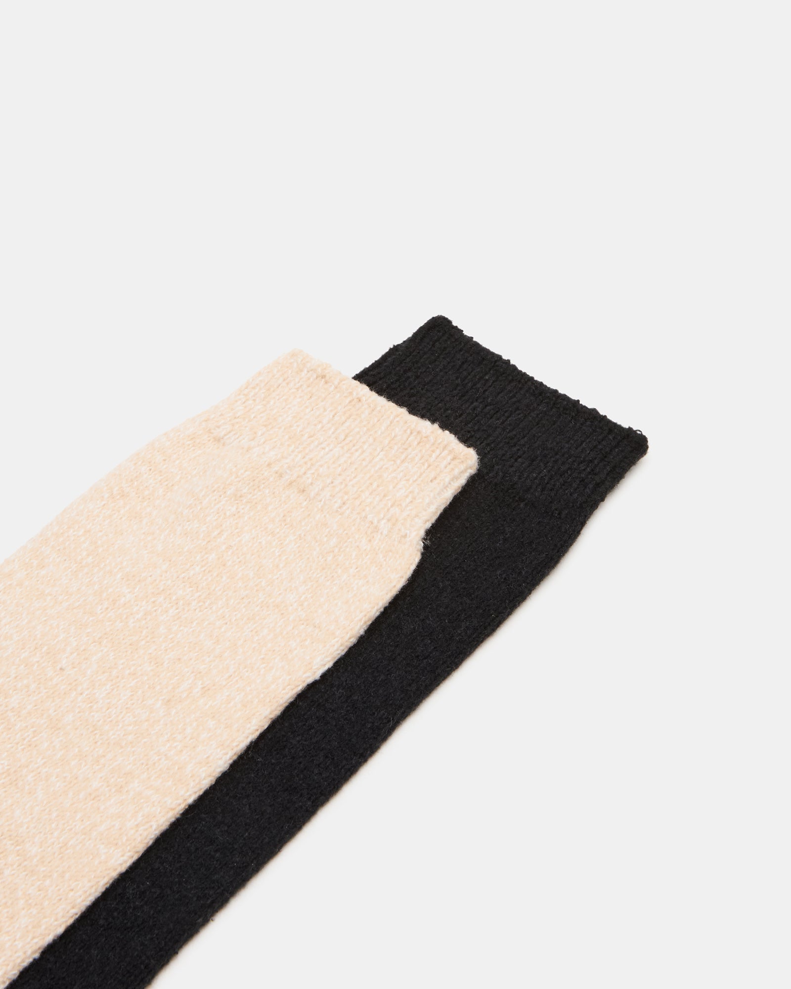 KNEE HIGH SOCKS BLACK/TAN - Image 2