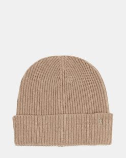 CLASSIC RIBBED KNIT BEANIE CAMEL