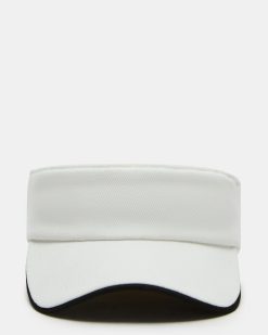 EMBROIDERED VISOR WHITE