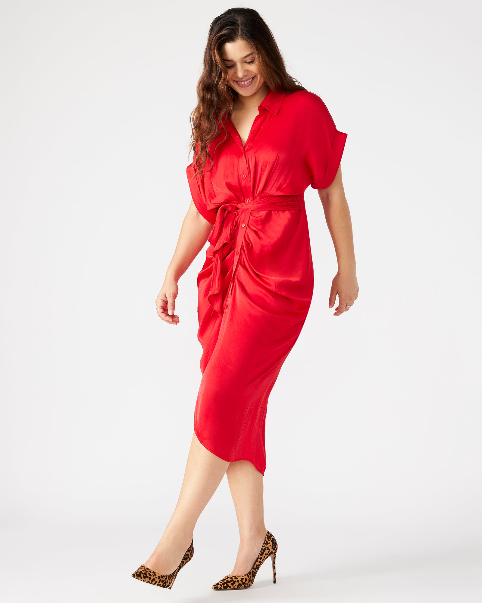 TORI DRESS RED - Image 3