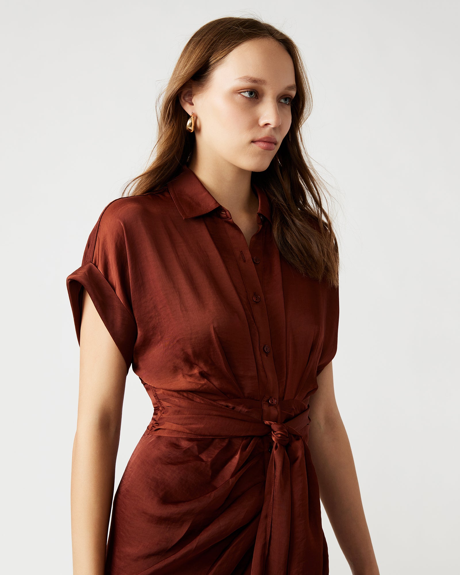 TORI DRESS BROWN - Image 5