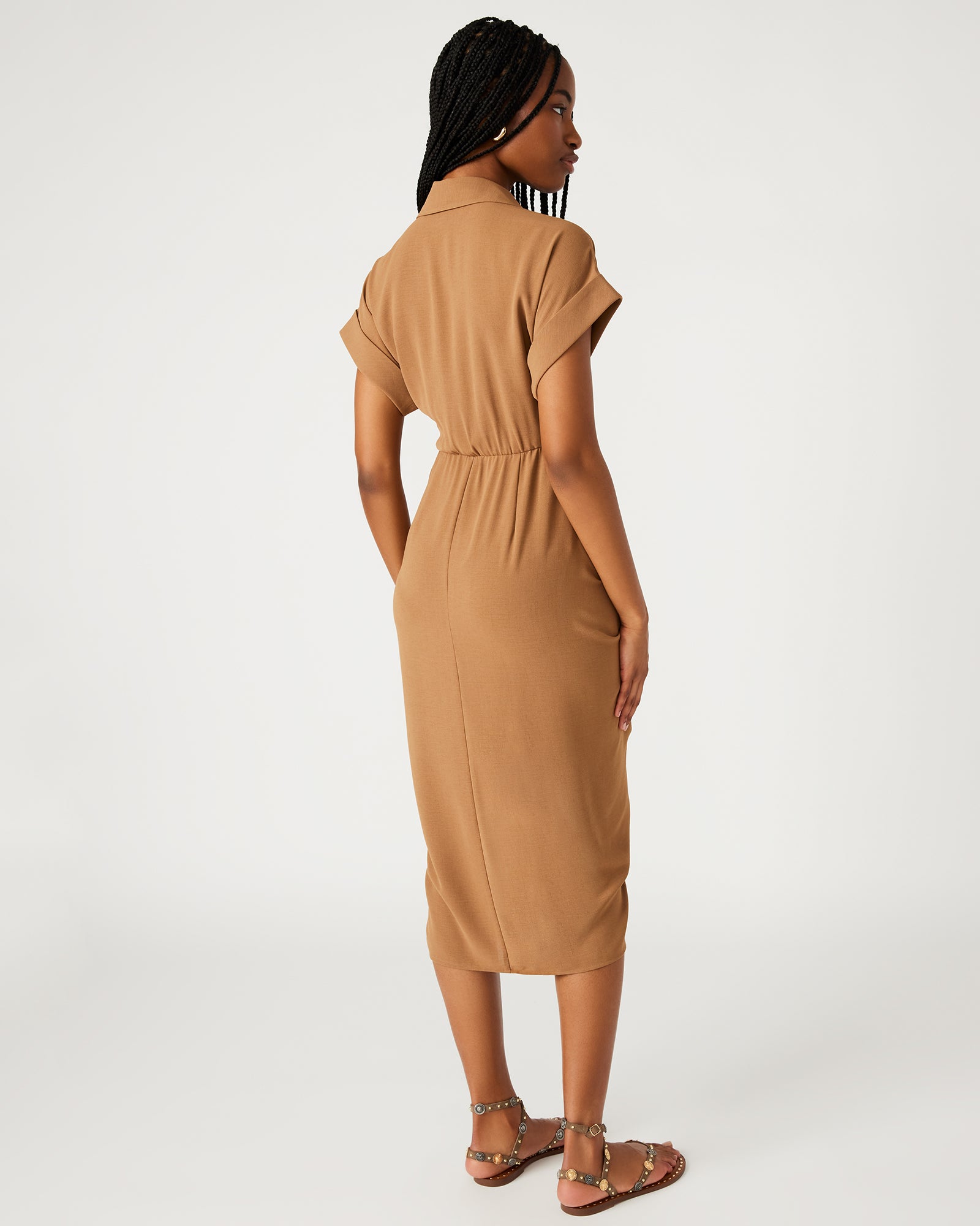 TORI KNIT DRESS BEIGE - Image 4