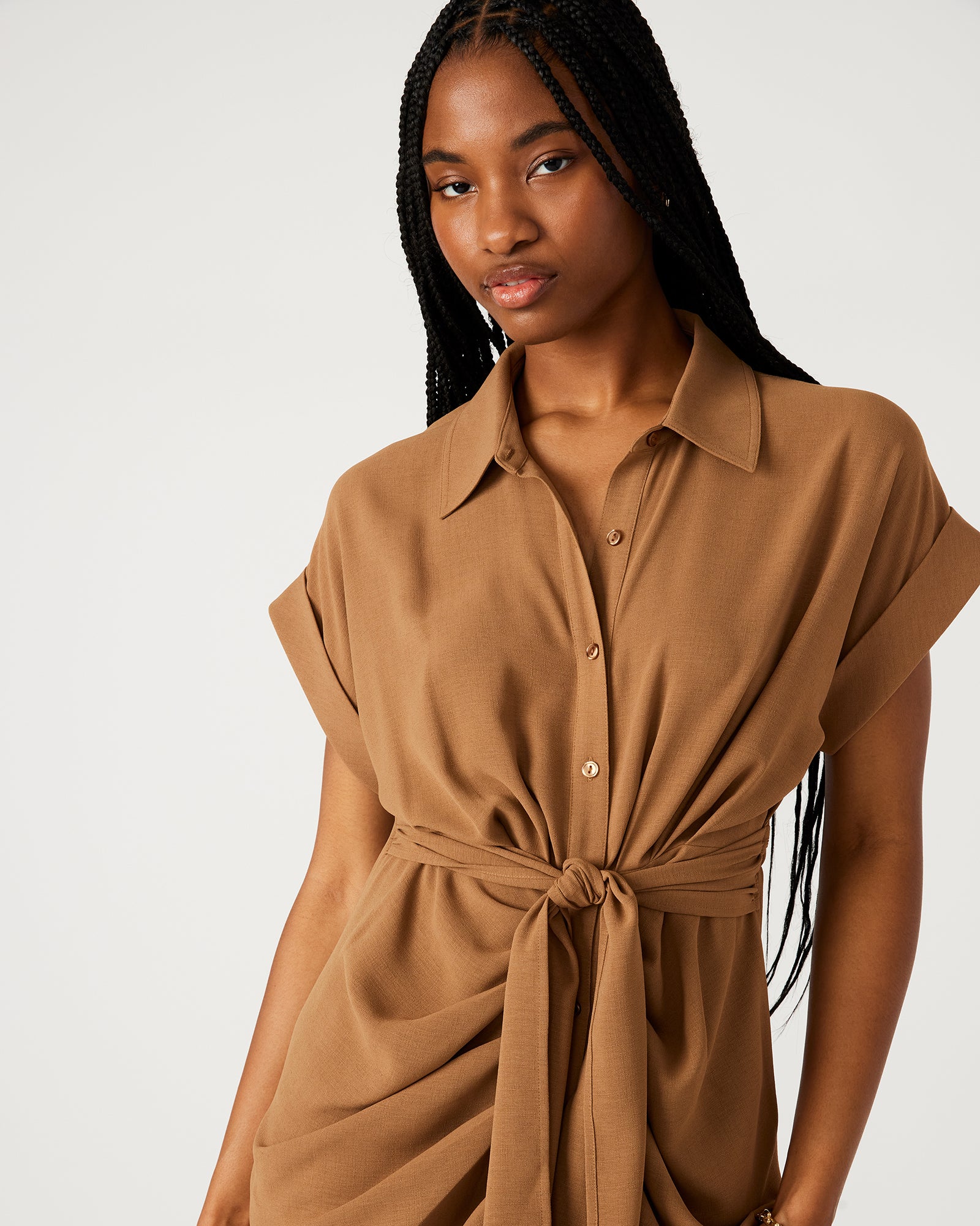 TORI KNIT DRESS BEIGE - Image 5