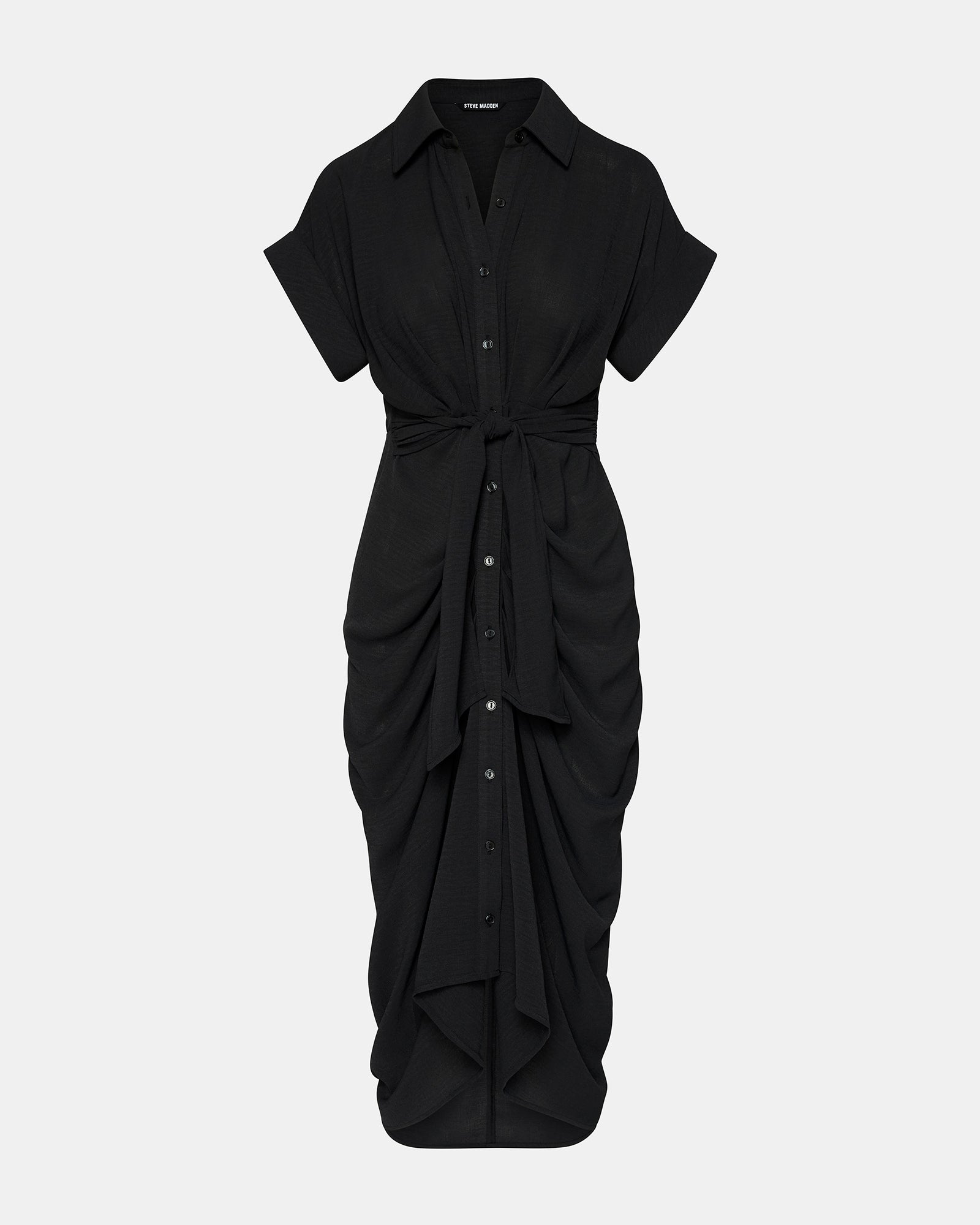 TORI KNIT DRESS BLACK - Image 6