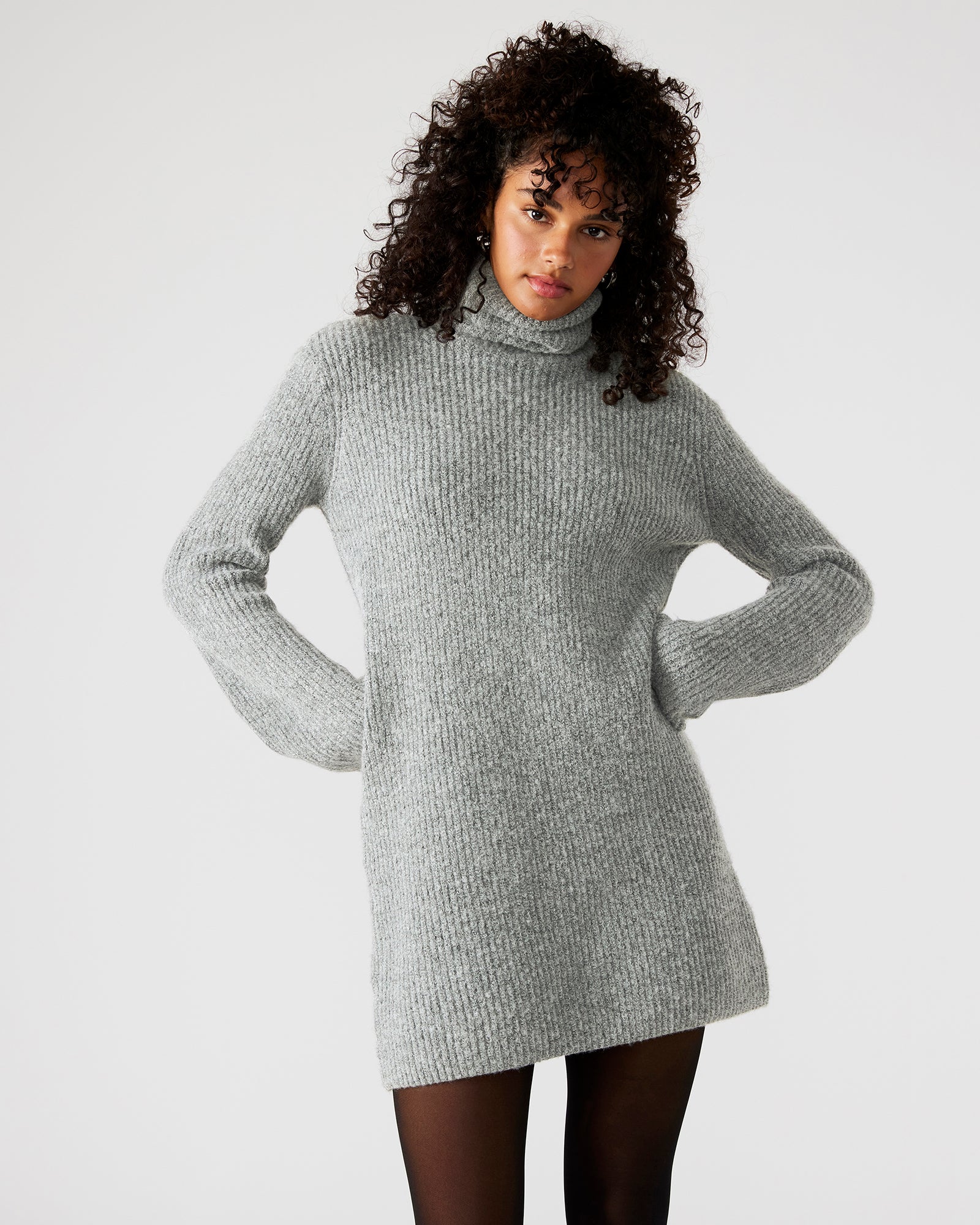 ABBIE SWEATER DRESS GREY - Image 2