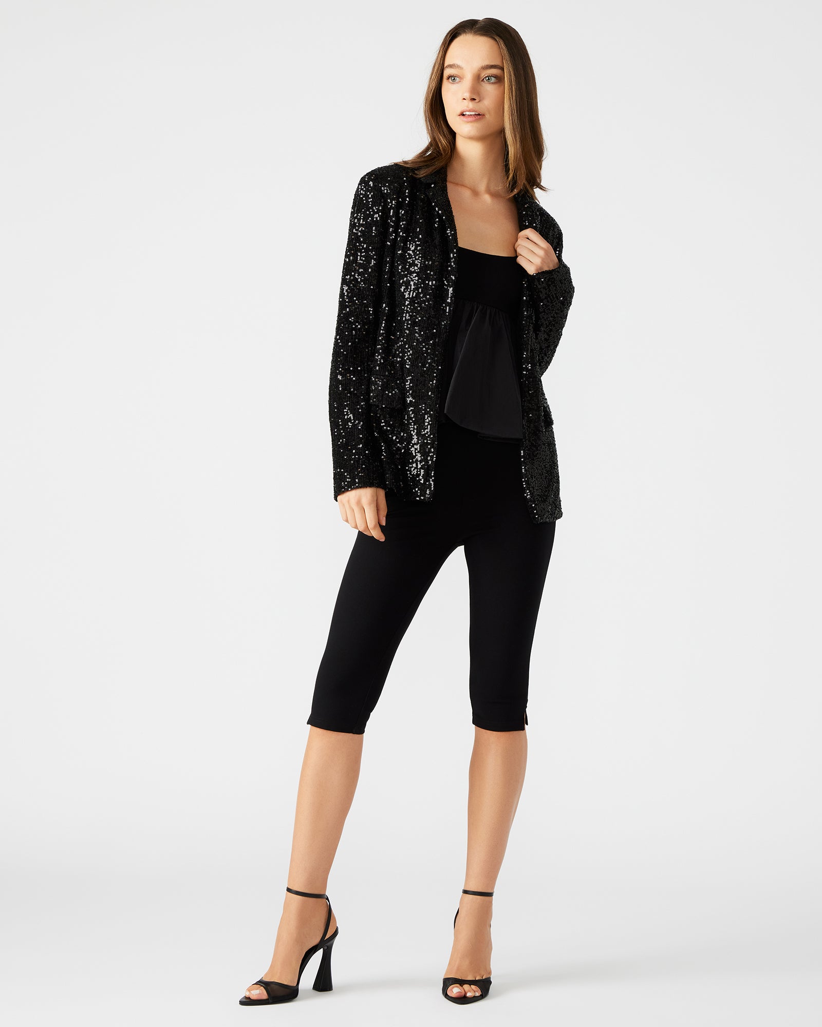 PAYTON SEQUIN BLAZER BLACK - Image 4
