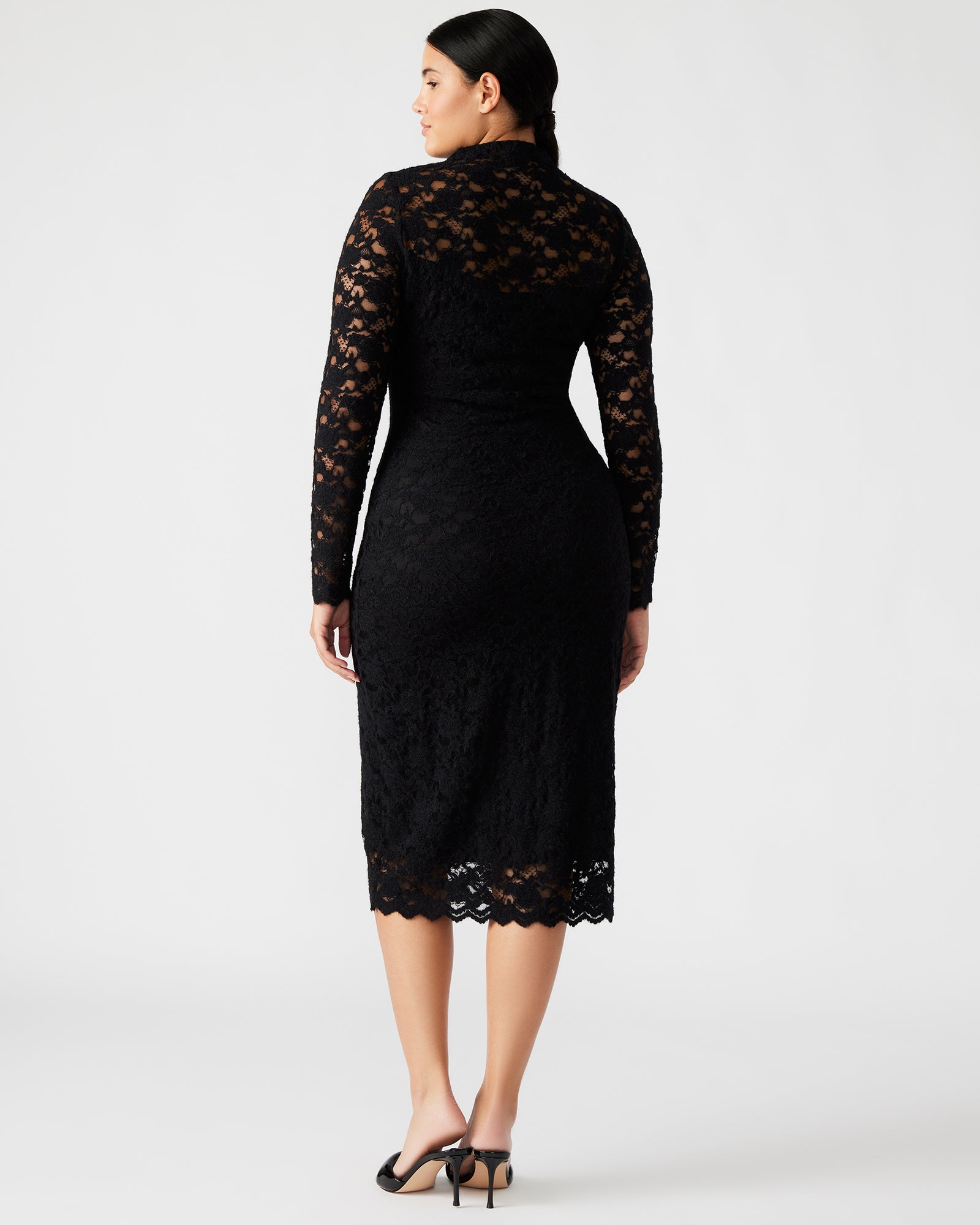 VIVIENNE LACE DRESS BLACK - Image 3