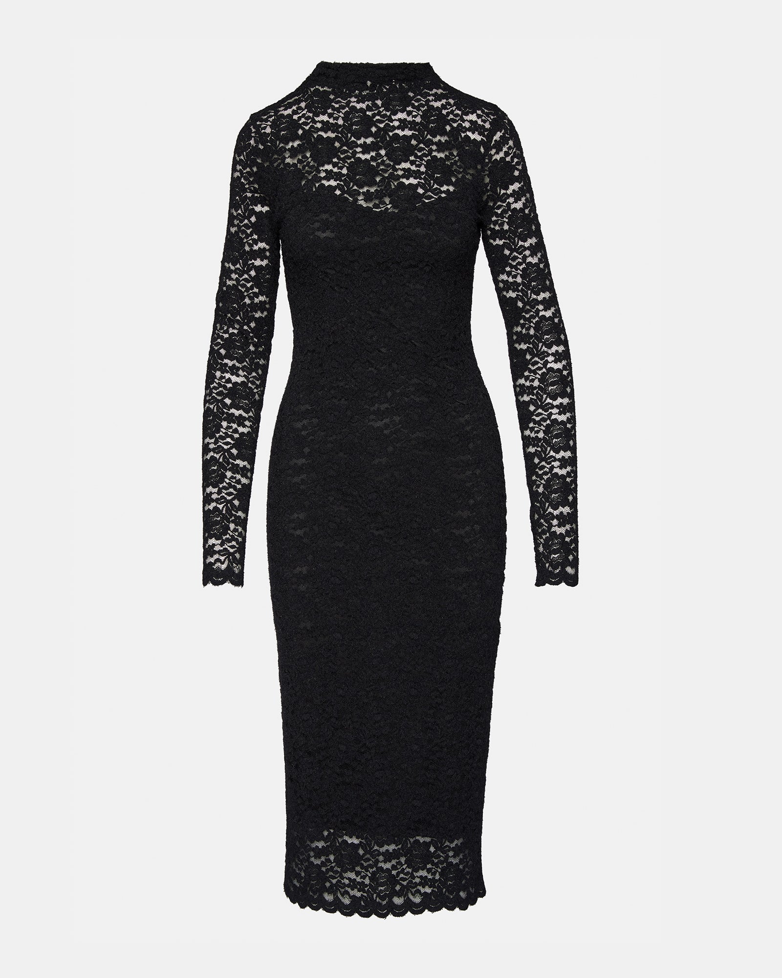 VIVIENNE LACE DRESS BLACK - Image 4