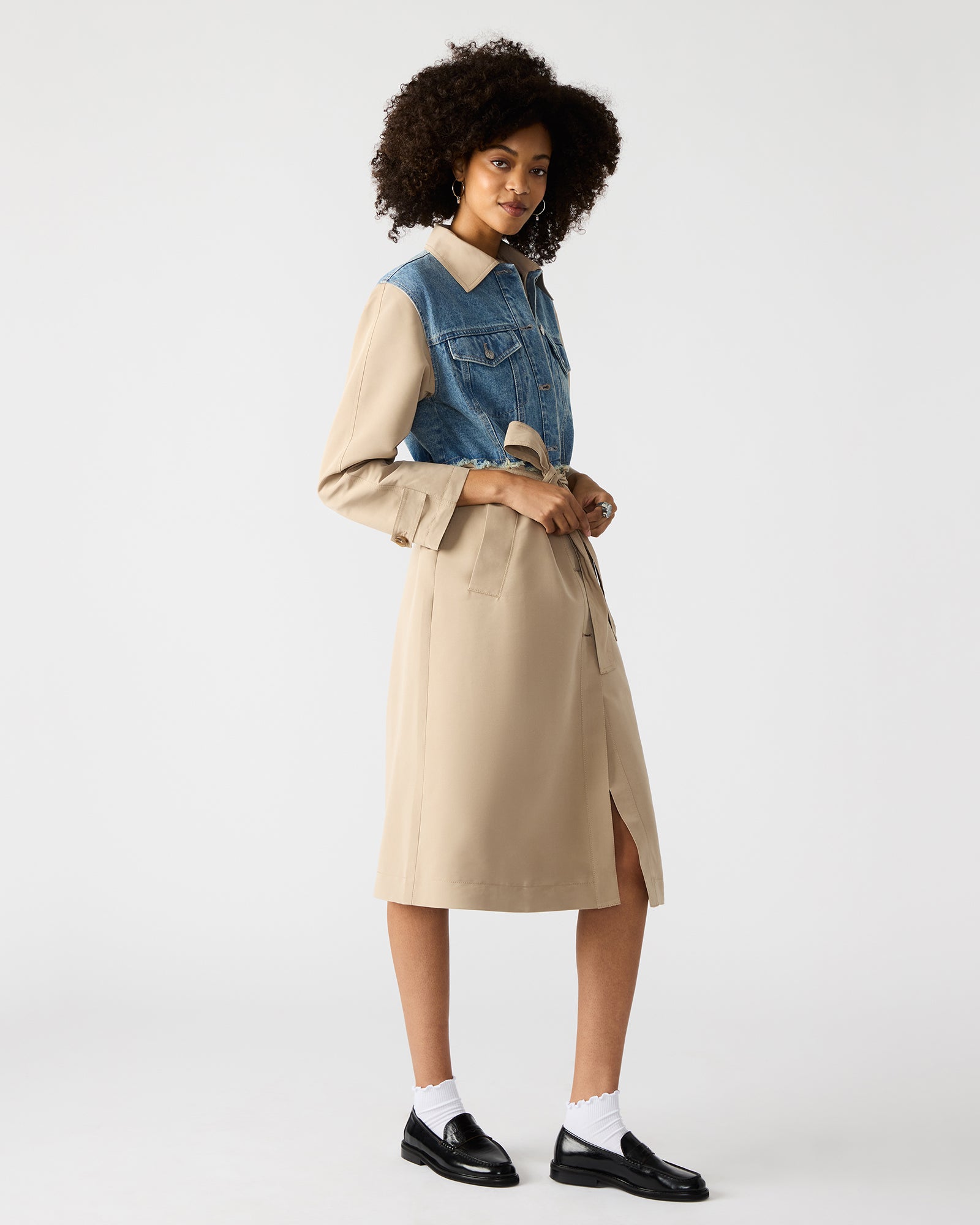 SORAYA COAT DENIM MULTI - Image 3