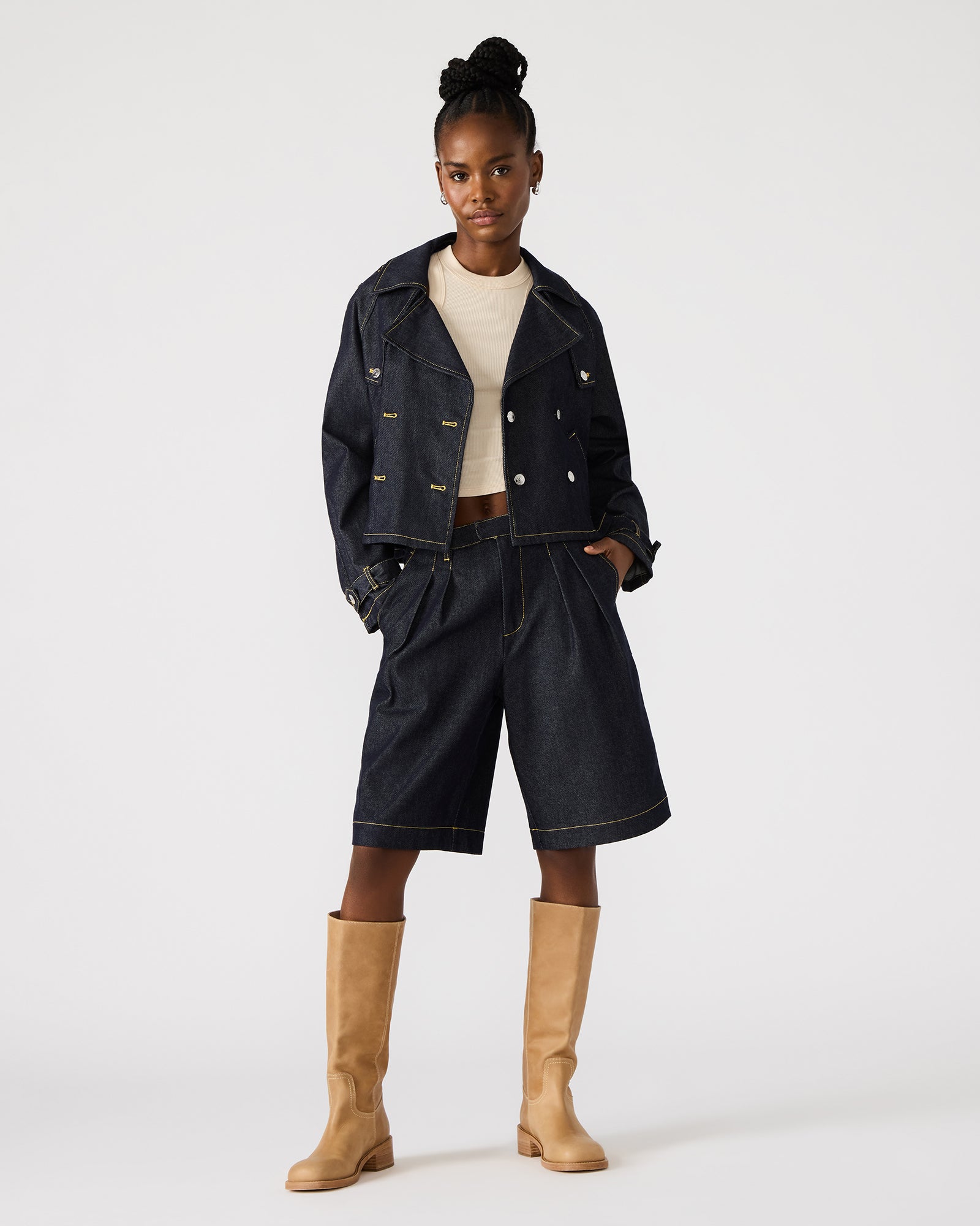 IVANA DENIM SHORTS - Image 2