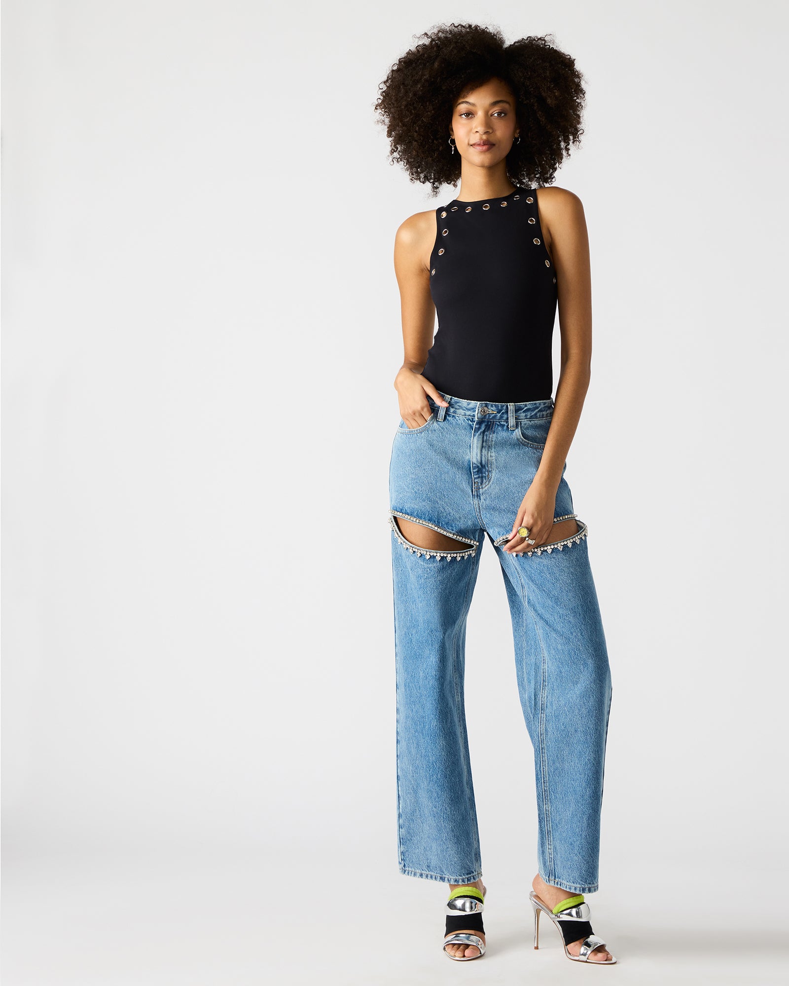 NICO GROMMET BODYSUIT BLACK - Image 5