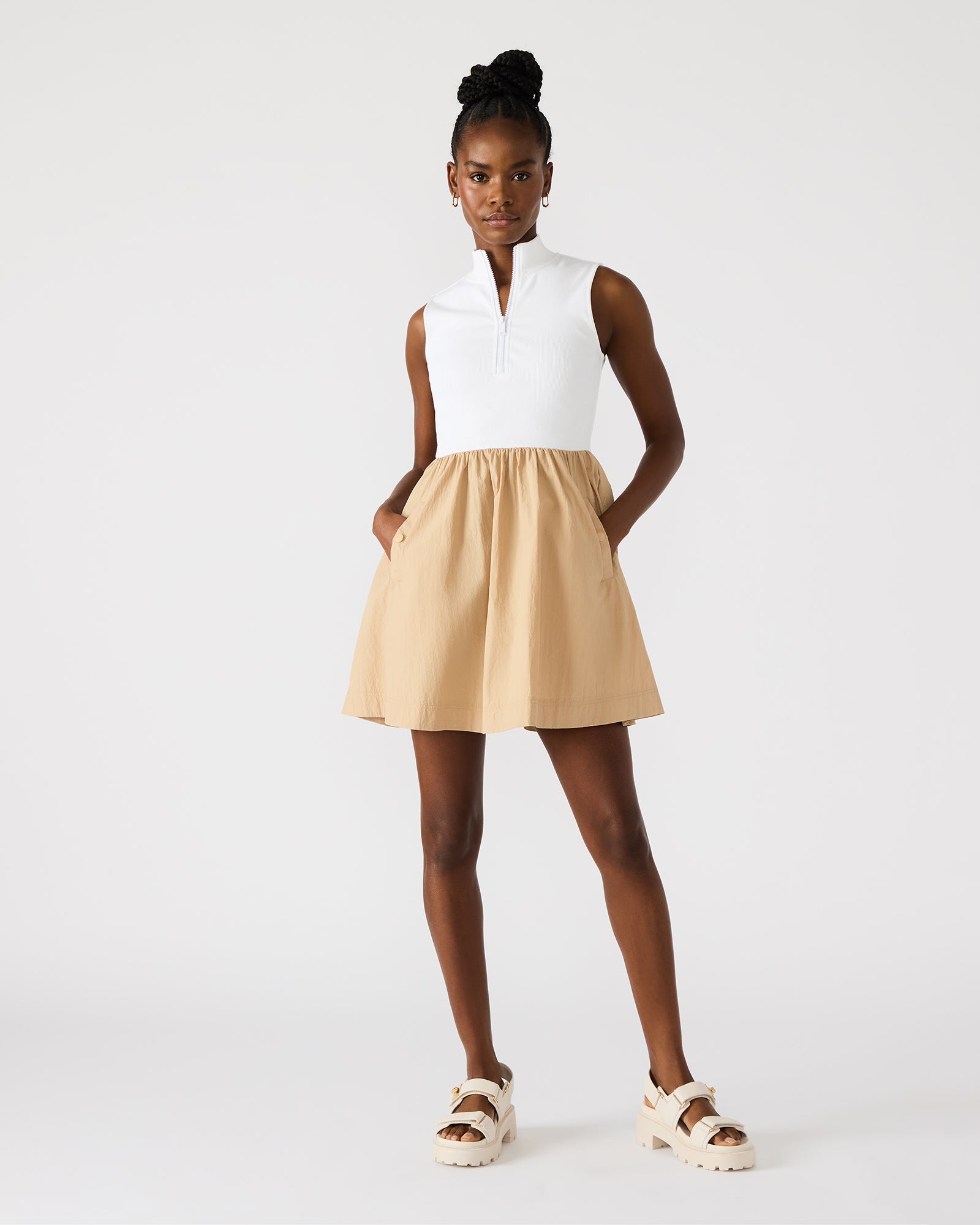 LYON DRESS TAUPE - Image 2