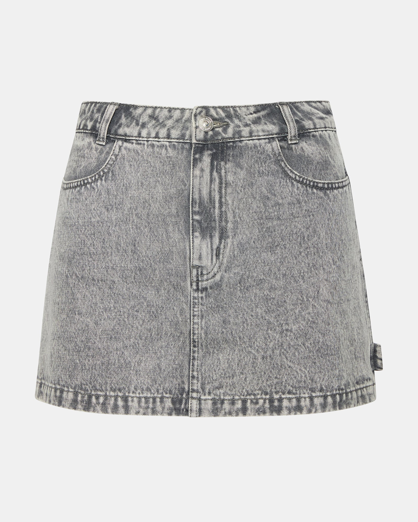 ABACO DENIM SKIRT LIGHT GREY - Image 6