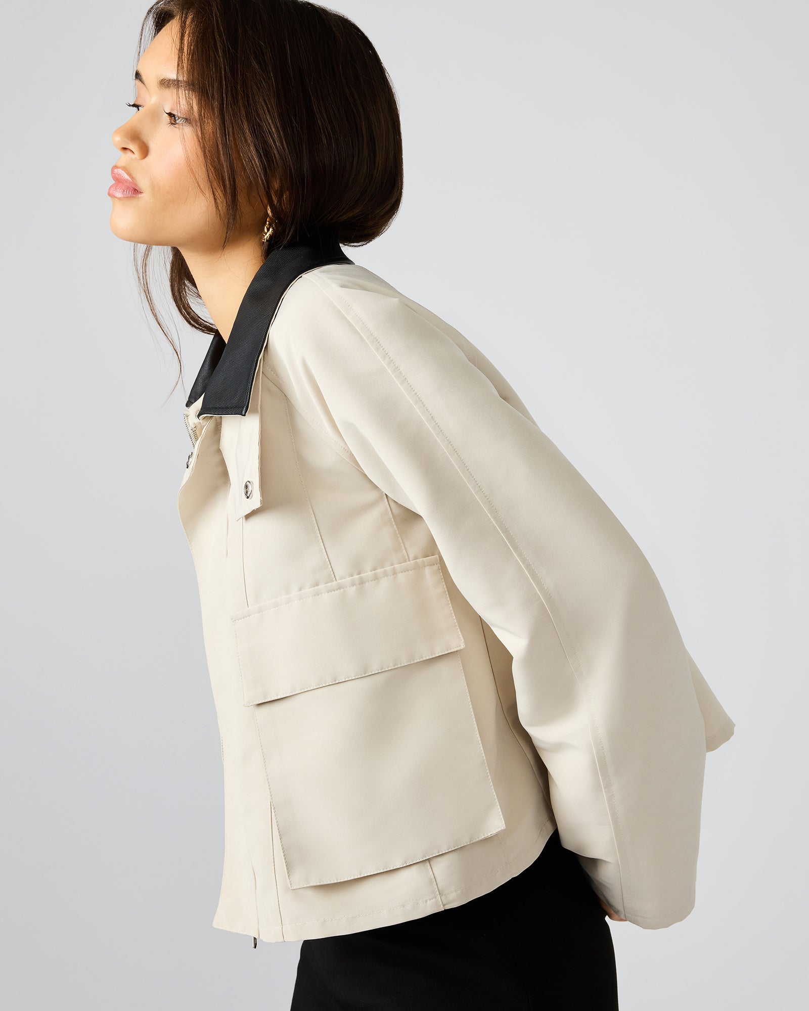 JUSTINA BARN JACKET OATMEAL - Image 3