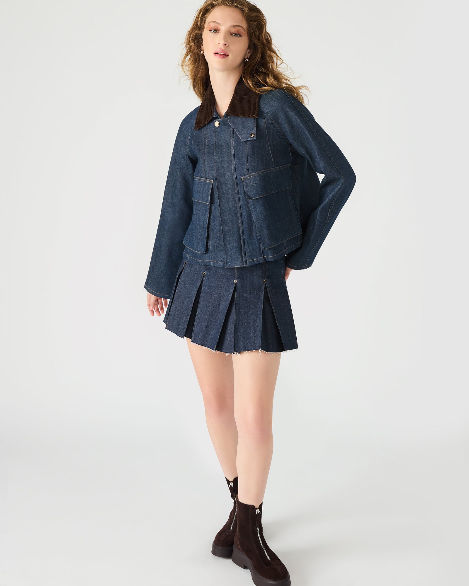 JUSTINA BARN JACKET DEEP INDIGO - Image 6