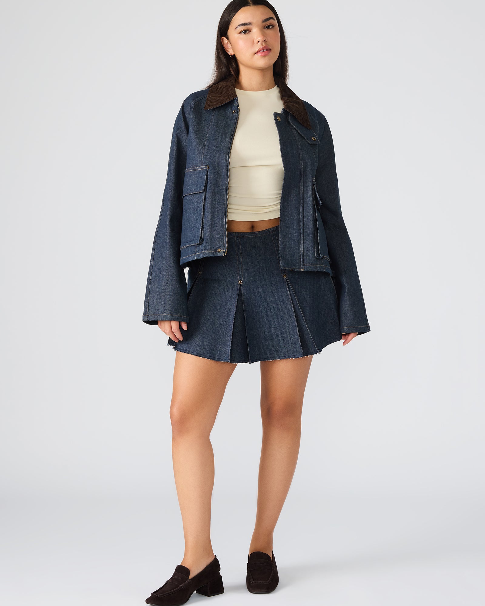 JUSTINA BARN JACKET DEEP INDIGO - Image 5
