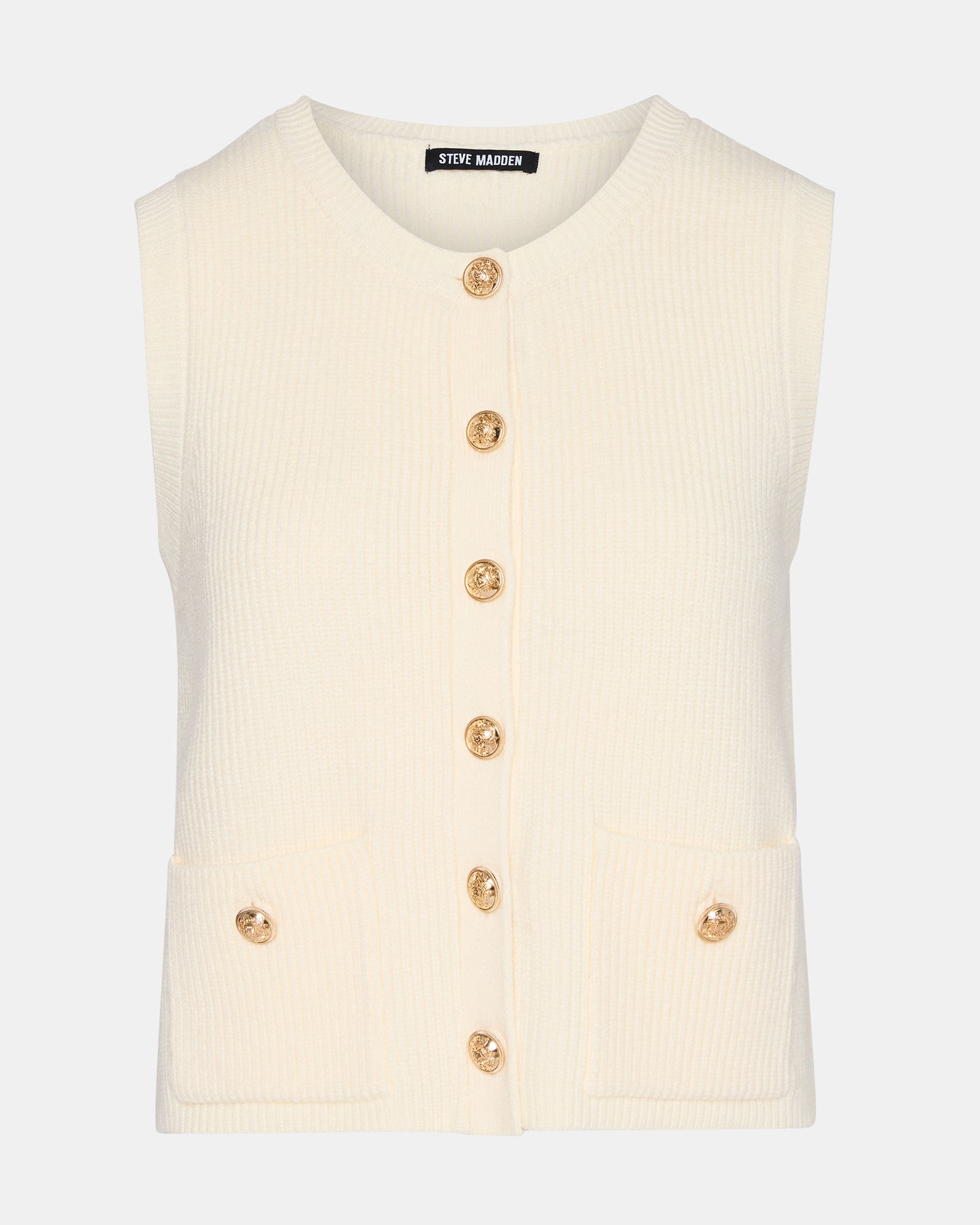 ALIYA SWEATER VEST CREAM - Image 7