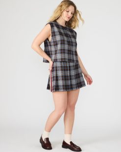 MARGO SKIRT BROWN PLAID