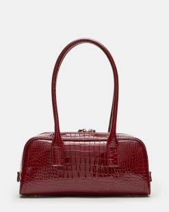 ANISE BAG RED CROCODILE