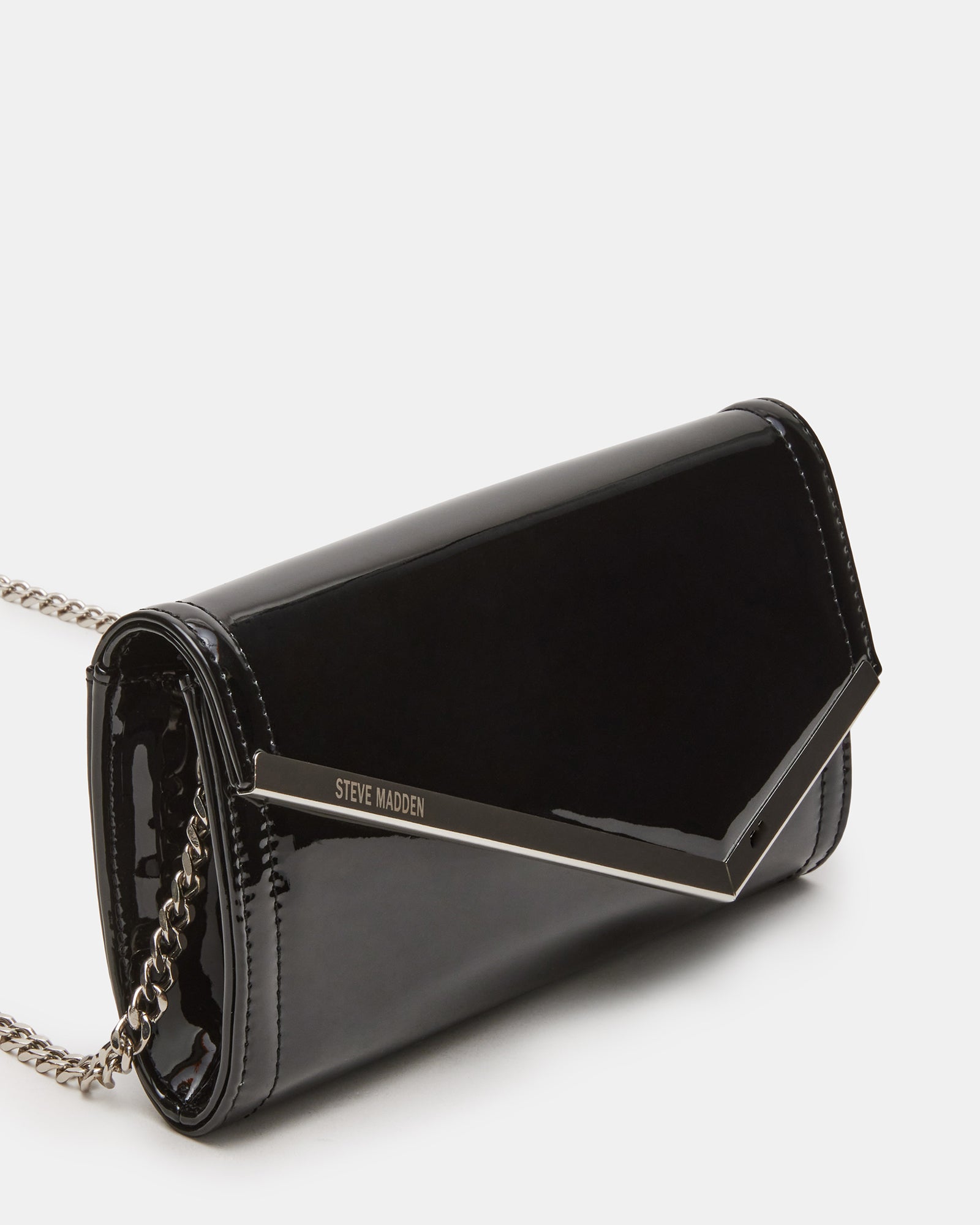 CLUTCHD BAG BLACK PATENT - Image 4