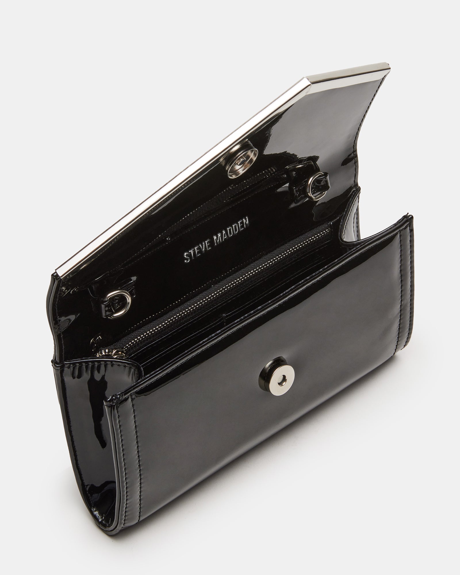 CLUTCHD BAG BLACK PATENT - Image 5