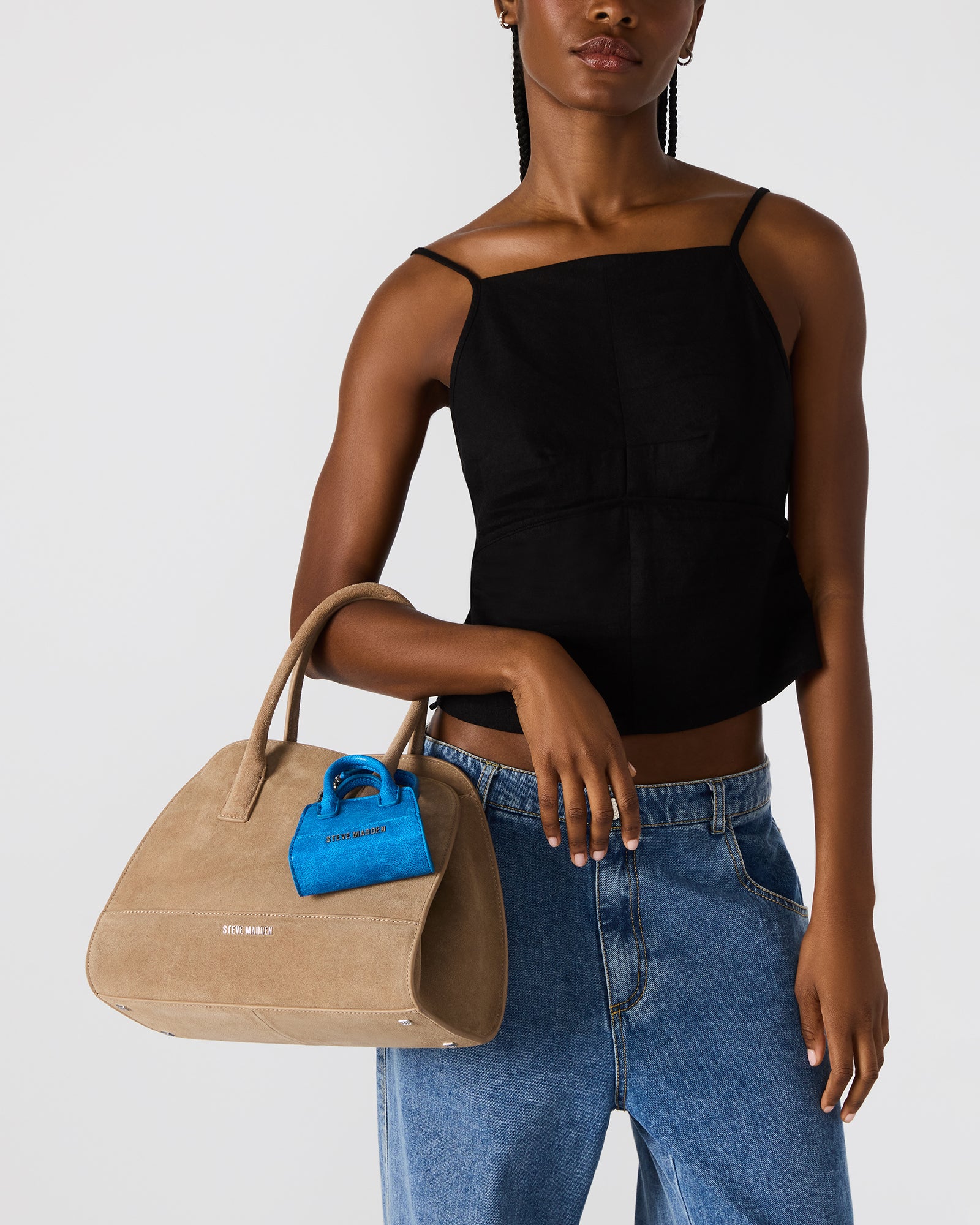 MICRO TOTE BAG CHARM BLUE - Image 2