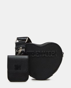 HEART CROSSBODY BLACK