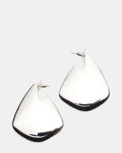 GEOMETRIC EARRINGS SILVER