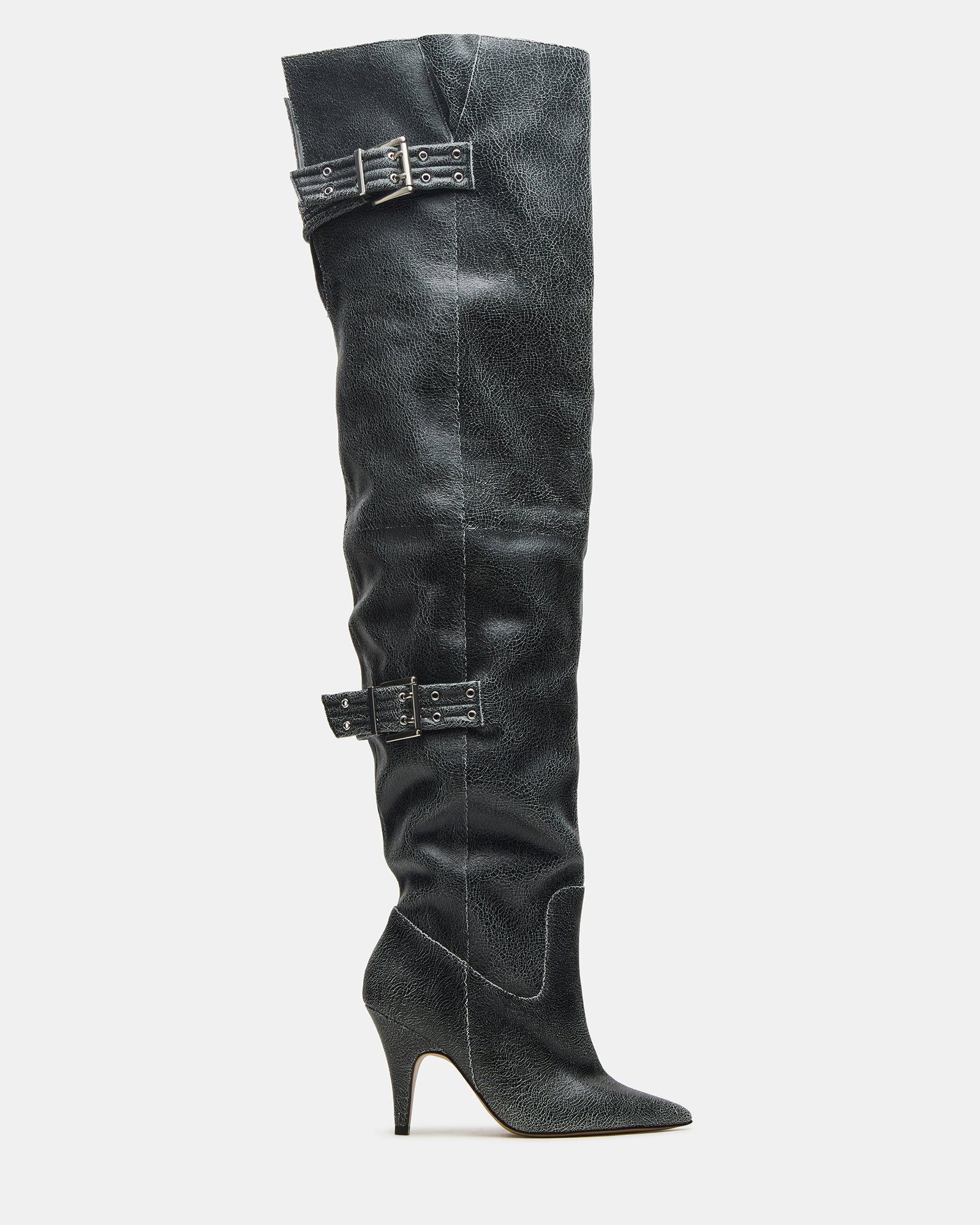 BADDIE BLACK DISTRESSED