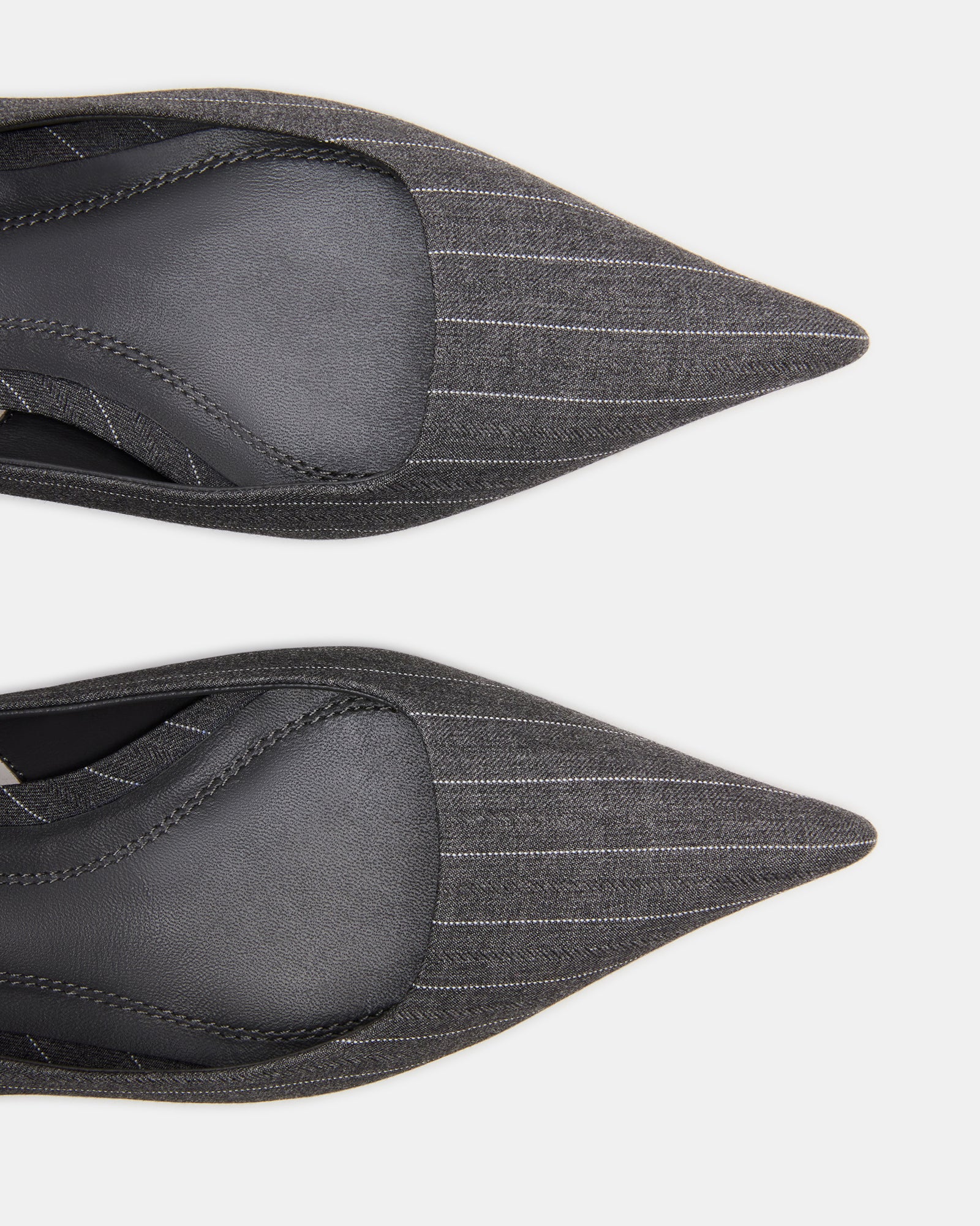 KITTIE HEEL AND JULIANA BAG GRAY PINSTRIPE BUNDLE - Image 3