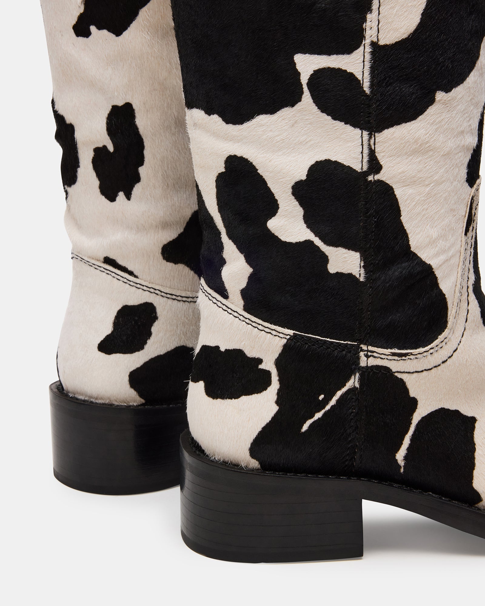 RIGGS BLACK COW PRINT WIDE CALF - Image 3