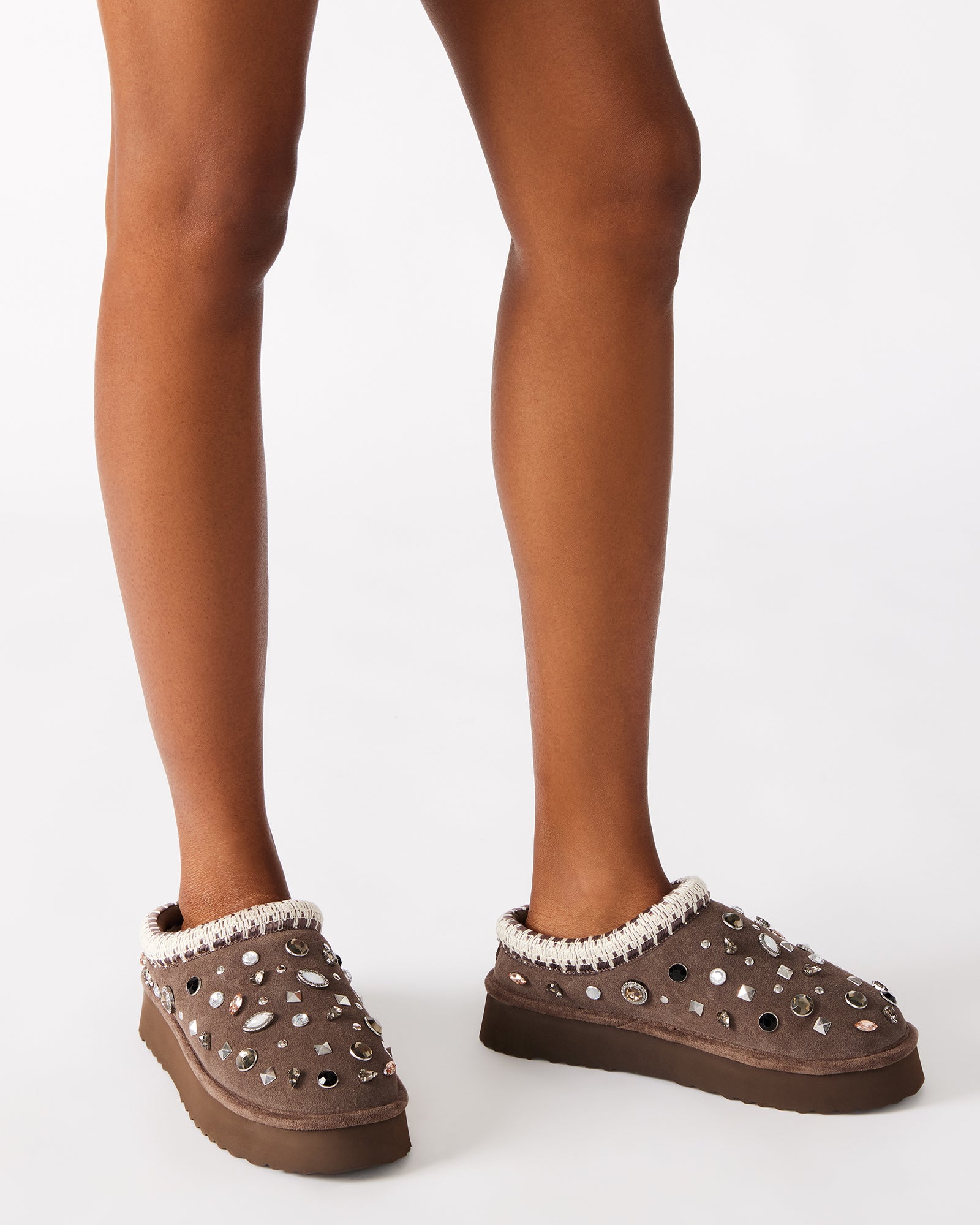 SELENA GREY SUEDE RHINESTONES - Image 2