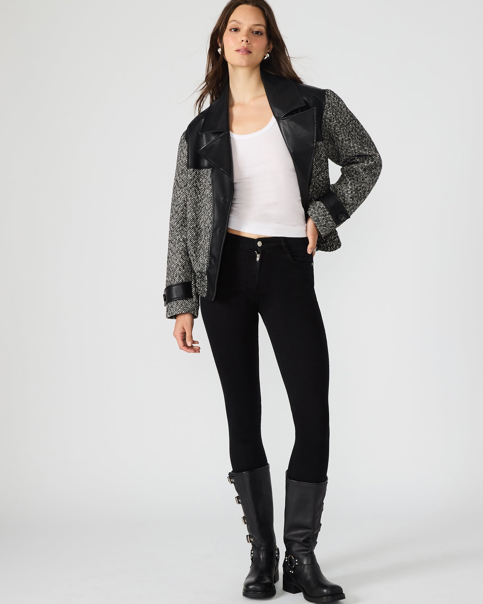 MERCEDES COAT BLACK MULTI - Image 4