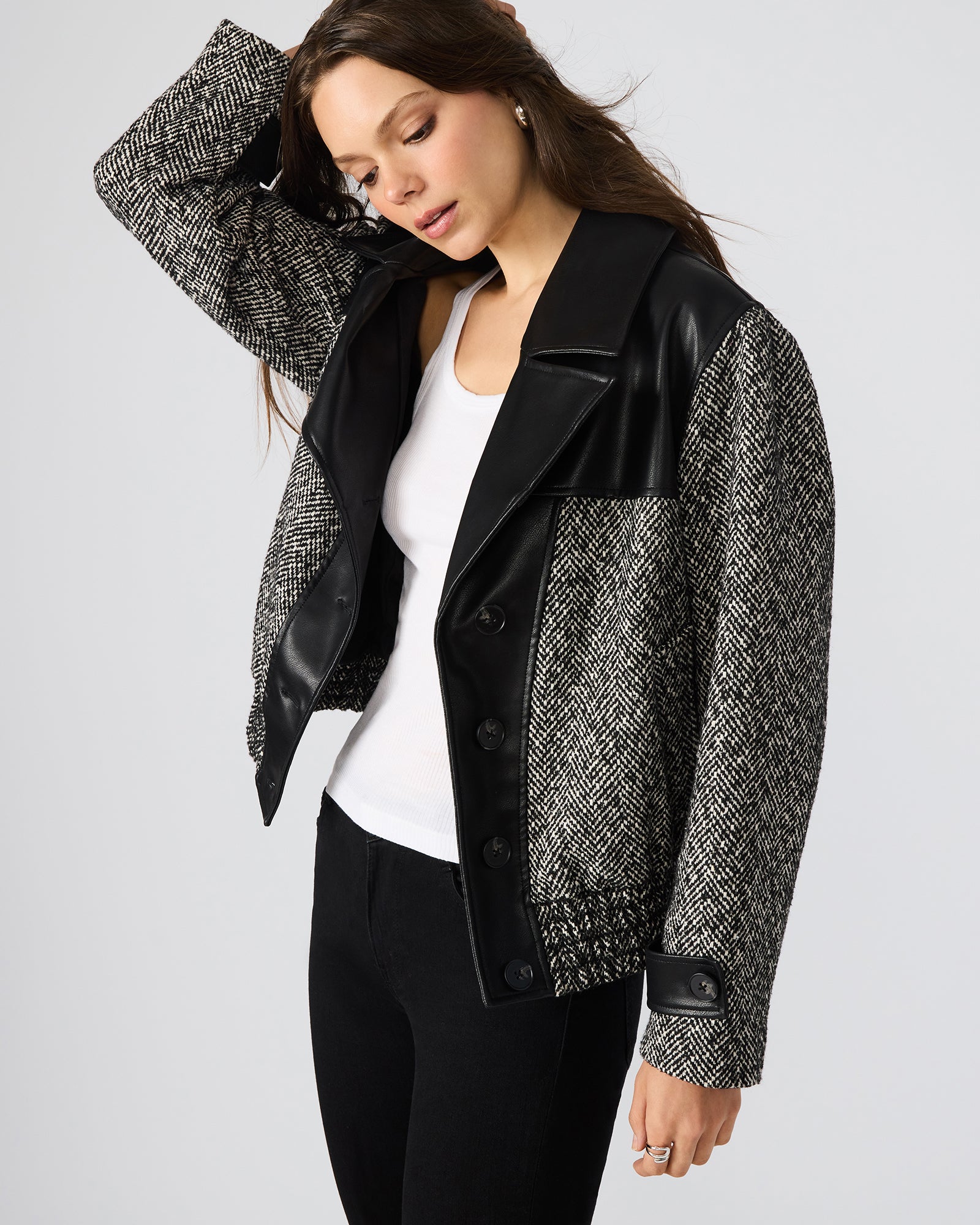 MERCEDES COAT BLACK MULTI - Image 2