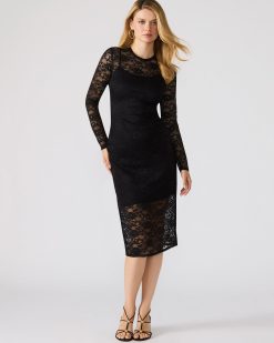 HAILEE LACE DRESS BLACK
