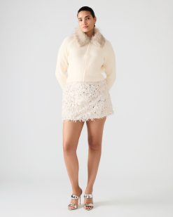 LYSIA SWEATER JACKET CREAM