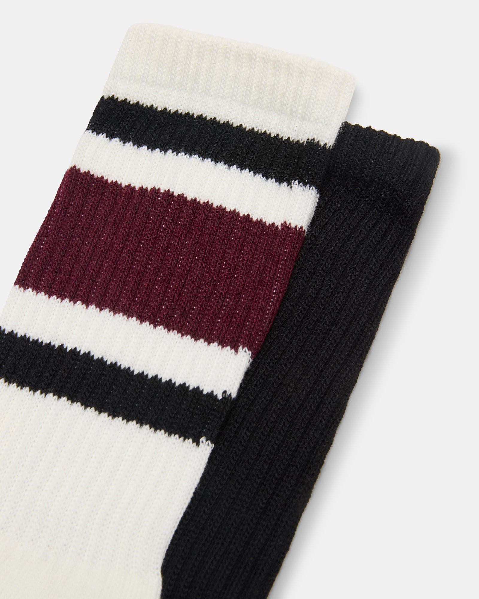 IVY 2 PACK STRIPE ATHLEISURE SOCKS CHERRY - Image 2