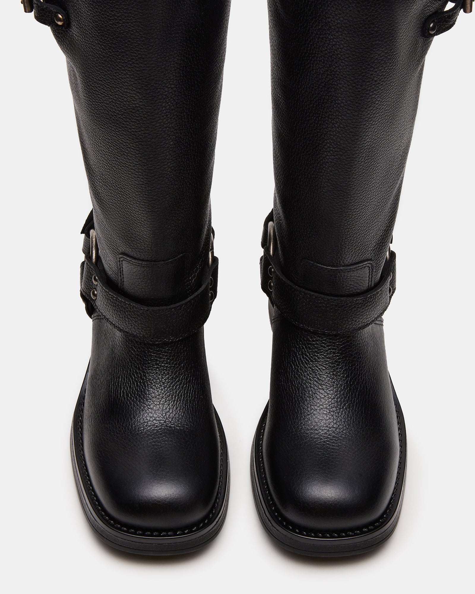ASTOR BLACK LEATHER WIDE CALF - Image 4