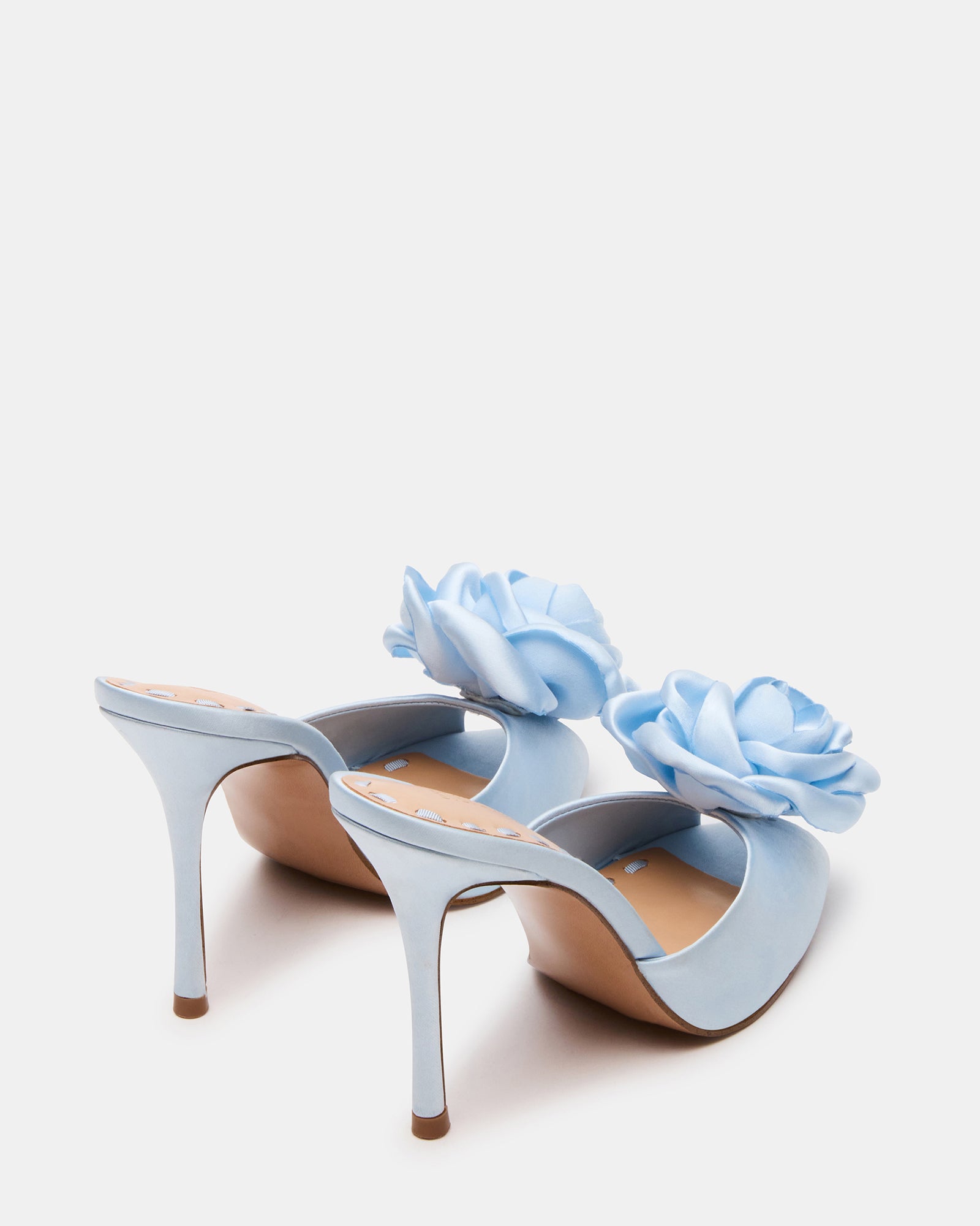 PRIYA FLOWER BLUE SATIN - Image 6