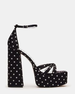 RETRO WHITE/BLACK POLKA DOT