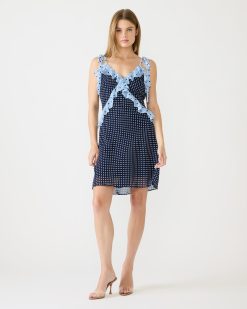 ADALINA MINI DRESS VINTAGE NAVY
