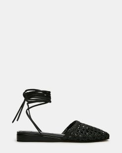 FLUTTER BLACK LEATHER